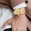 Movado BOLD Verso Yellow Gold IP Gold Tone Dial Men's Watch 3600735