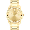 Movado BOLD Verso Yellow Gold IP Gold Tone Dial Men's Watch 3600735