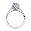 Tacori Dantela Round with Cushion Bloom Engagement Ring 39-2CU65