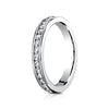 Benchmark 14K White Gold 3MM Eternity Wedding Band 513550