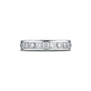 Benchmark 14K White Gold Channel Set Eternity Women's Wedding Band 514548