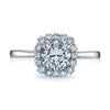 Tacori Round with Cushion Bloom Engagement Ring 55-2CU65