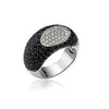 Roberto Coin Capri Plus Black Sapphire & White Diamond Ring 888348AW70BD