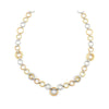 ALOR Classique 18K Yellow Gold Cable Diamond Necklace A8-36-S021-10