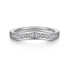 Gabriel & Co. Curved Channel Set Diamond Wedding Band AN10962W44JJ