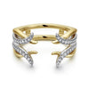Gabriel & Co. 14K White and Yellow Gold Diamond Ring Enhancer AN12545S-M44JJ