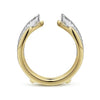 Gabriel & Co. 14K White and Yellow Gold Diamond Ring Enhancer AN12545S-M44JJ