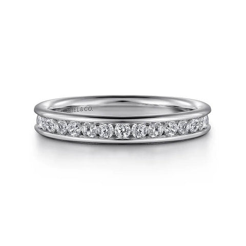 Gabriel & Co. Channel Set Diamond Wedding Band AN7579W44JJ