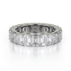 Michael M CROWN 18K White Gold Diamond Ladies Band B330