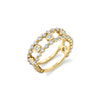 Michael M 14K Yellow Gold Cloud Stacked Ring B388