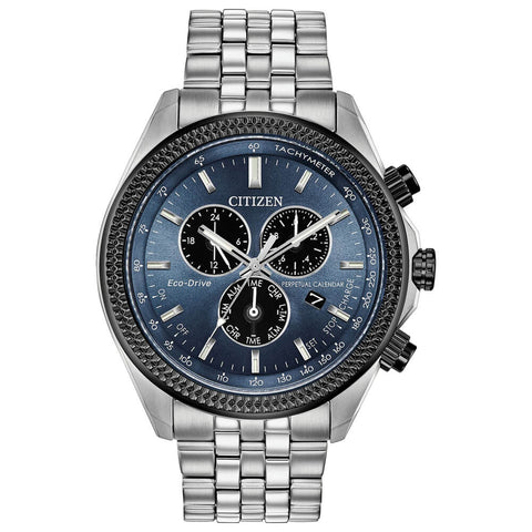 Citizen Classic Blue Dial Stainless Steel Bracelet Men's Watch BL5568-54L