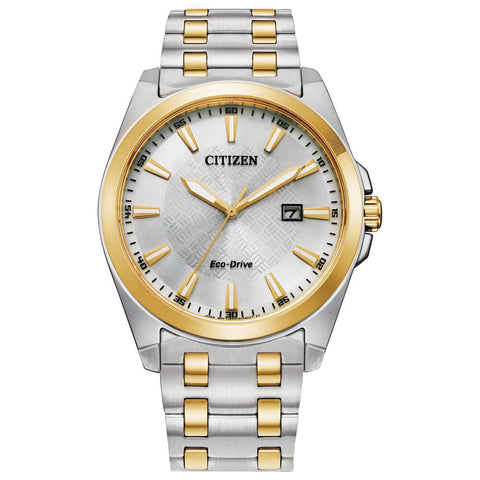 Citizen Peyten Two-Tone Silver Dial Stainless Steel Men's Watch BM7534-59A
