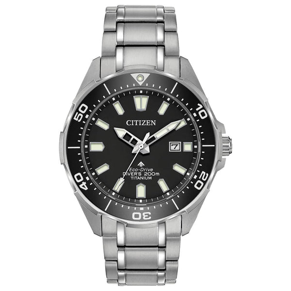 Citizen Promaster Dive Black Dial Super Titanium Men's Watch BN0200-56E