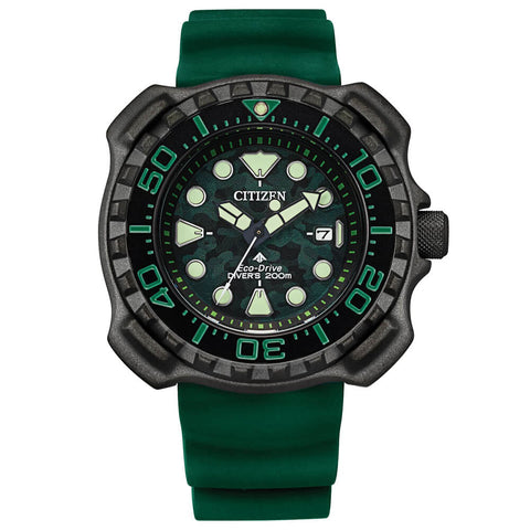 Citizen Promaster Dive Super Titanium Green Men's Watch BN0228-06W