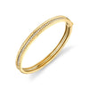 Michael M TETRA 14K Yellow Gold Pave Bangle BR395