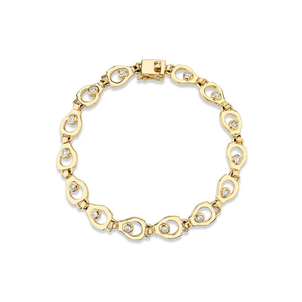 Michael M 14K Yellow Gold Signature Infinity Bracelet BR434