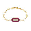 Michael M Chroma Pave Hexagon Magenta Bracelet BR492MA-M