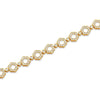 Michael M 14K Yellow Gold Pave Hex Infinity Bracelet BR503