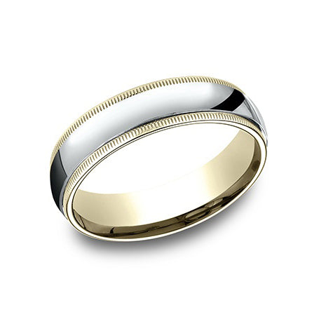 Benchmark Two Tone Rings Benchmark Two Tone 6mm Men's Wedding Band CF15602714KWY