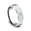 Benchmark 14K White Gold Men's Wedding Band CF6733314KW