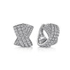 Gabriel & Co. Diamond Criss Cross Huggie Earrings EG14934W45JJ