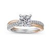 Gabriel & Co. Two-Tone Round Diamond Criss Cross Engagement Ring ER10300T44JJ