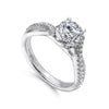 Gabriel & Co. Round Twisted Diamond Engagement Ring ER10951W44JJ