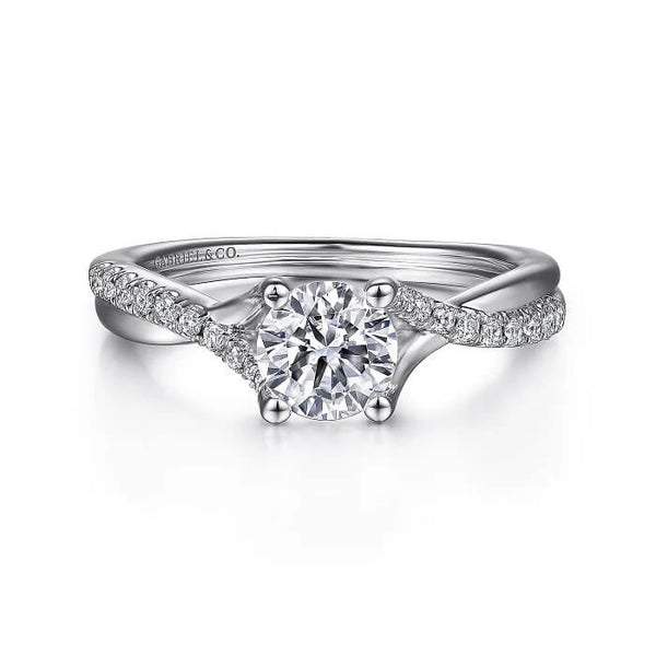 Gabriel & Co. Round Diamond Engagement Ring ER11794R3W44JJ