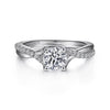 Gabriel & Co. Round Diamond Engagement Ring ER11794R3W44JJ