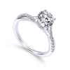 Gabriel & Co. Round Diamond Engagement Ring ER11794R3W44JJ