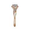 Gabriel & Co. Vintage Inspired Round Halo Diamond Engagement Ring ER11828R3K44JJ