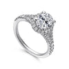 Gabriel & Co. Oval Halo Diamond Engagement Ring ER12769O4W44JJ