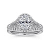 Gabriel & Co. Oval Halo Diamond Engagement Ring ER12769O4W44JJ