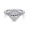 Gabriel & Co. Oval Halo Diamond Engagement Ring ER12769O4W44JJ