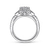 Gabriel & Co. Vintage Inspired Halo Diamond Engagement Ring ER14411R4W44JJ