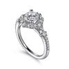 Gabriel & Co. Vintage Inspired Halo Diamond Engagement Ring ER14411R4W44JJ