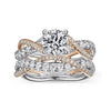 Gabriel & Co. Round Diamond Twisted Engagement Ring ER14460R4T44JJ