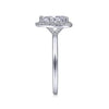 Gabriel & Co. Pear Shape Halo Diamond Engagement Ring ER14920P4W44JJ