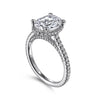 Gabriel & Co. Hidden Halo Oval Diamond Engagement Ring ER14975O8W44JJ
