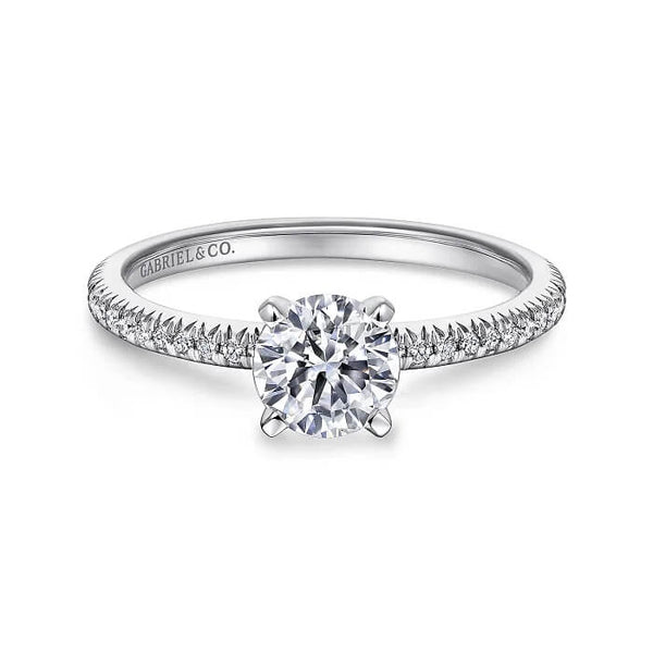 Gabriel & Co. Round Diamond Engagement Ring ER4181W44JJ