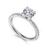 Gabriel & Co. Round Diamond Engagement Ring ER4181W44JJ