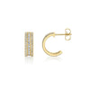 Michael M EUROPA 14K Yellow Gold Diamond Huggie Earrings ER444