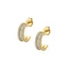 Michael M EUROPA 14K Yellow Gold Diamond Huggie Earrings ER444