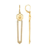 Michael M 14K Yellow Gold Hex Dagger Earrings ER515