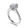Gabriel & Co. Pear Shape Halo Diamond Engagement Ring ER5828W44JJ