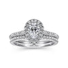 Gabriel & Co. Pear Shape Halo Diamond Engagement Ring ER5828W44JJ