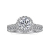 Gabriel & Co. Round Halo Diamond Engagement Ring ER6419W44JJ