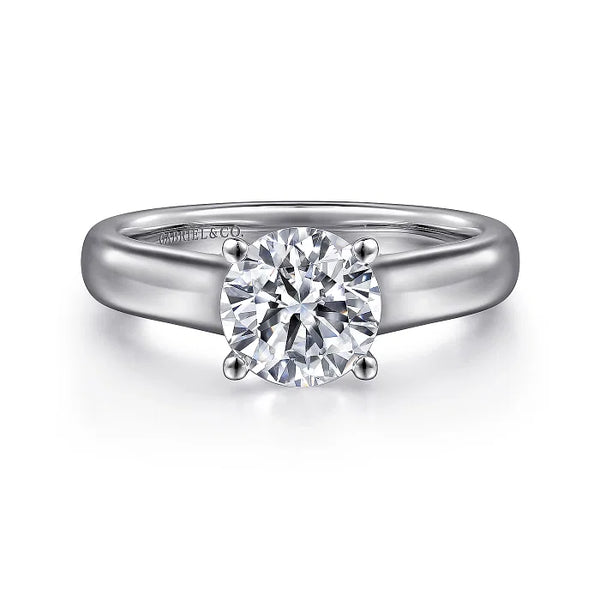 Gabriel & Co. Round Diamond Engagement Ring ER6602W4JJJ