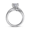 Gabriel & Co. Round Bypass Diamond Engagement Ring ER6974W44JJ