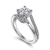 Gabriel & Co. Round Bypass Diamond Engagement Ring ER6974W44JJ